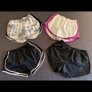Nike Women’s Running Shorts - Size Large - 4 Pairs